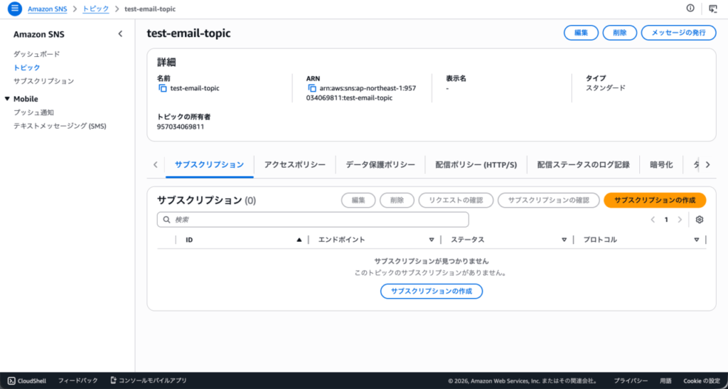 test-email-topic_トピック詳細