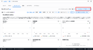 lambda_実行ログ_CloudWatchボタン
