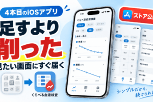 機能を足すのをやめました。｜4本目のiOSアプリ「くらべる血液検査」をストアに出した話